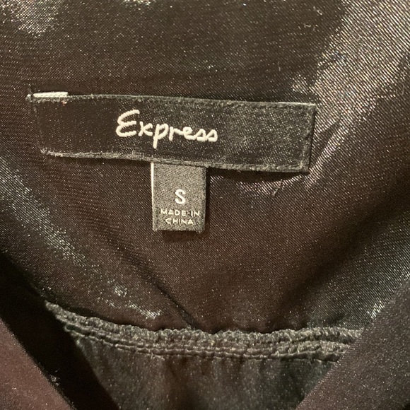 Black Sheer Silk Dress Babydoll Sz S V Neck White Checkered Minimalist Party - Picture 5 of 8